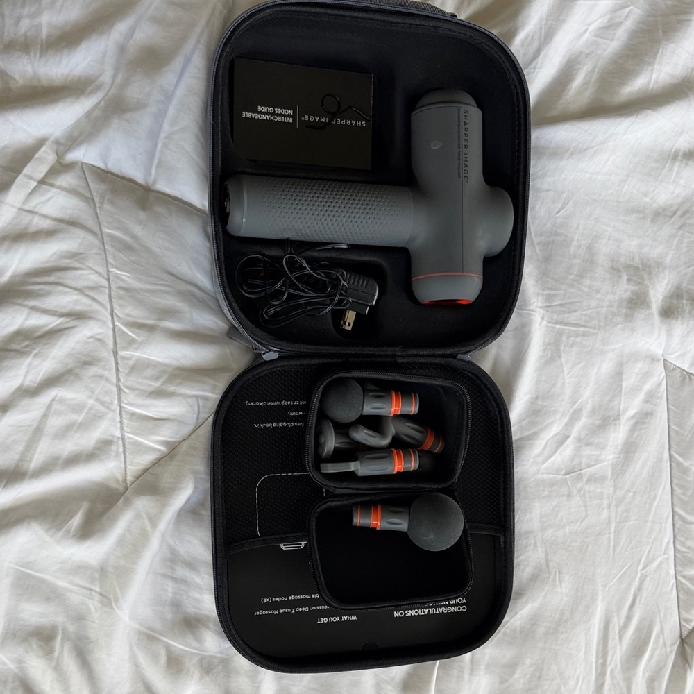 Sharper Image Dark Gray Percussion Massager